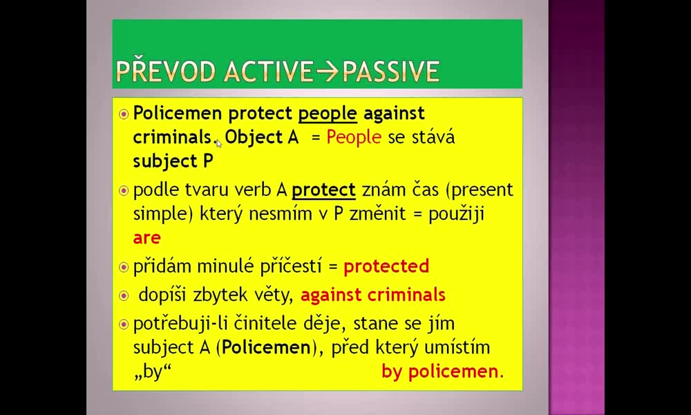 6. náhled výukového kurzu The passive