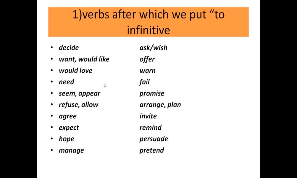 4. náhled výukového kurzu Gerunds and infinitives (Verb patterns)