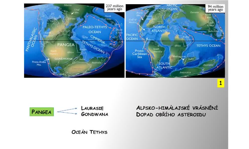 1. náhled výukového kurzu Geologická historie Země - Mezozoikum