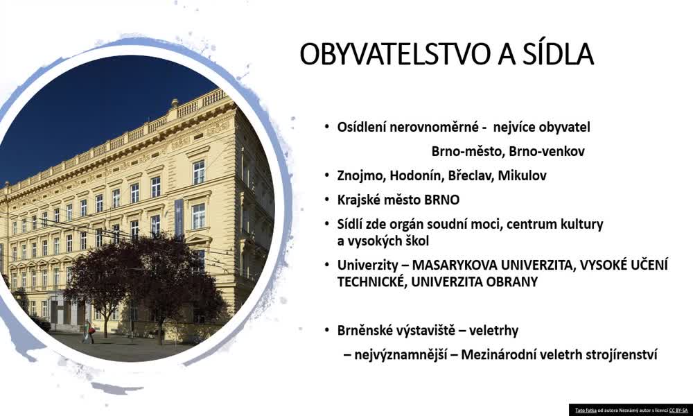 3. náhled výukového kurzu Jihomoravský a Olomoucký kraj 