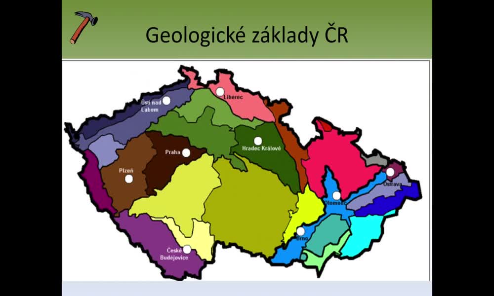 1. náhled výukového kurzu Geologický vývoj a stavba území ČR