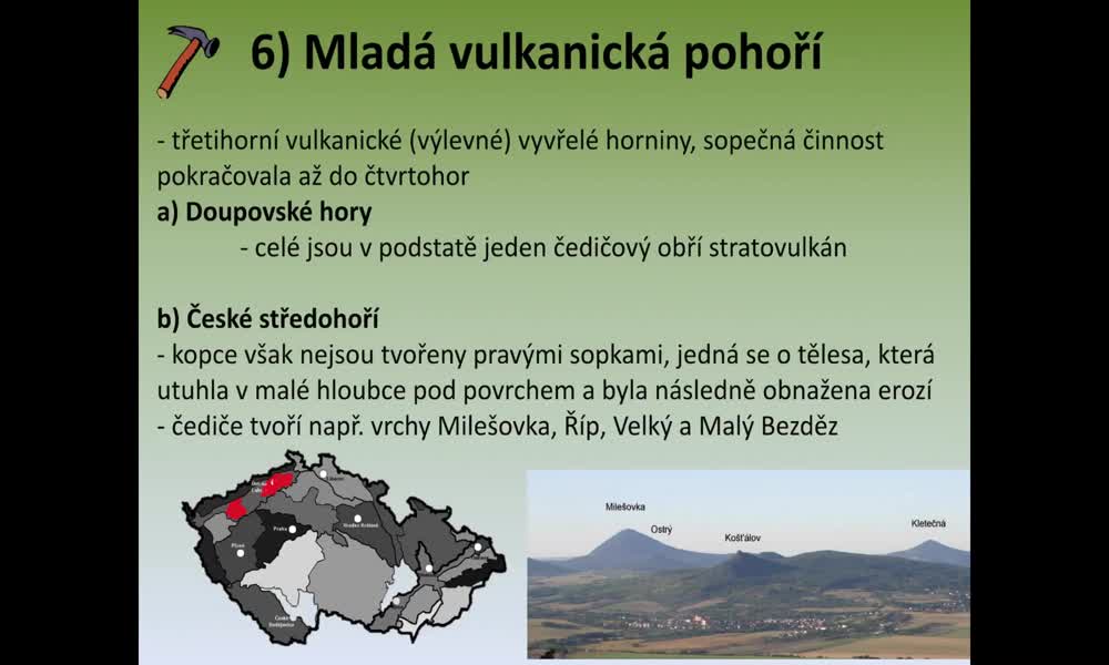 6. náhled výukového kurzu Geologický vývoj a stavba území ČR