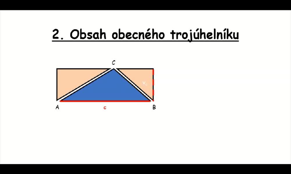 4. náhled výukového kurzu Obsah trojúhelníku