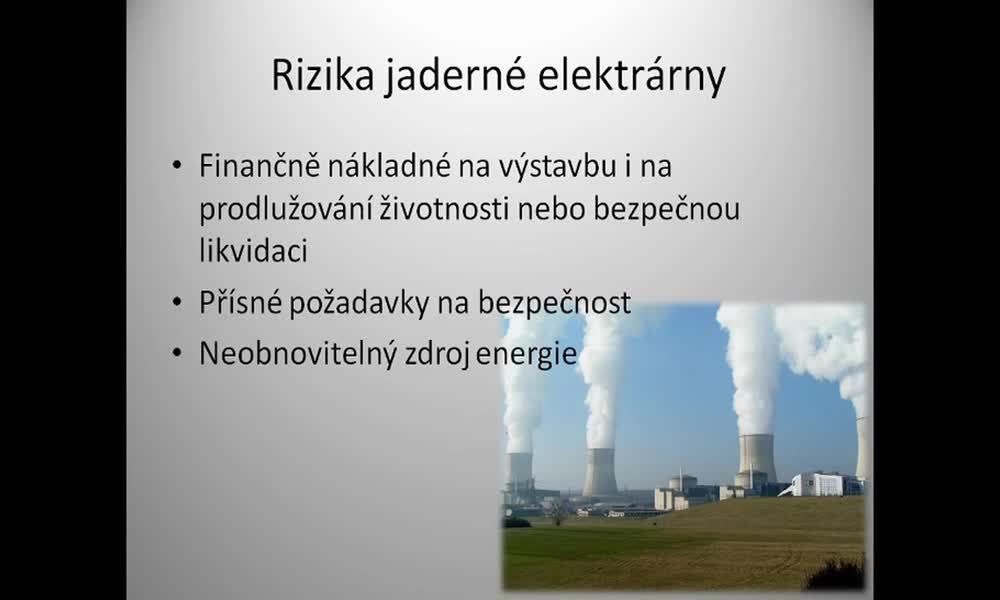 4. náhled výukového kurzu Jaderná elektrárna