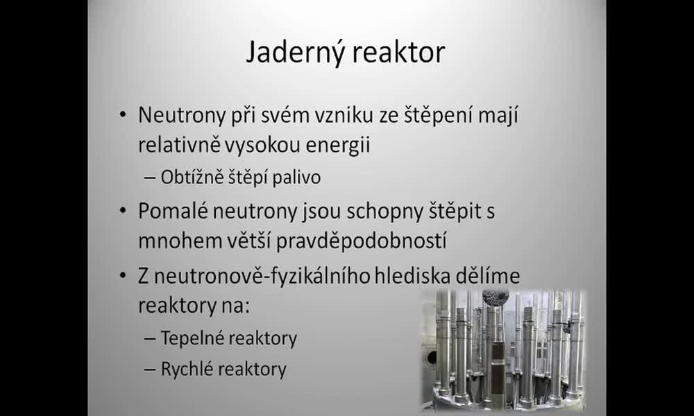 6. náhled výukového kurzu Jaderný reaktor