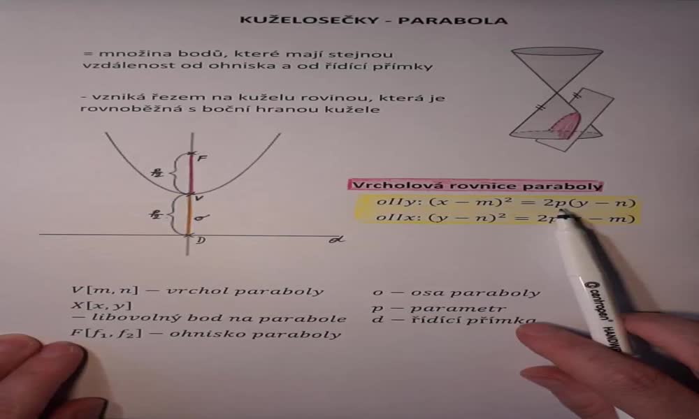 3. náhled výukového kurzu Parabola