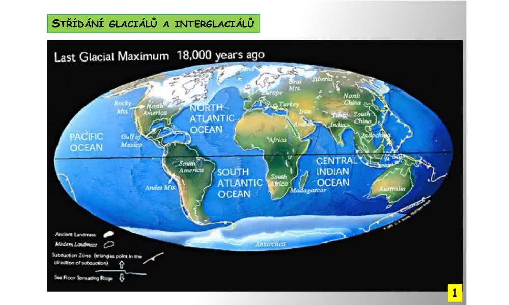 2. náhled výukového kurzu Geologická historie Země - Kvartér (Čtvrtohory)