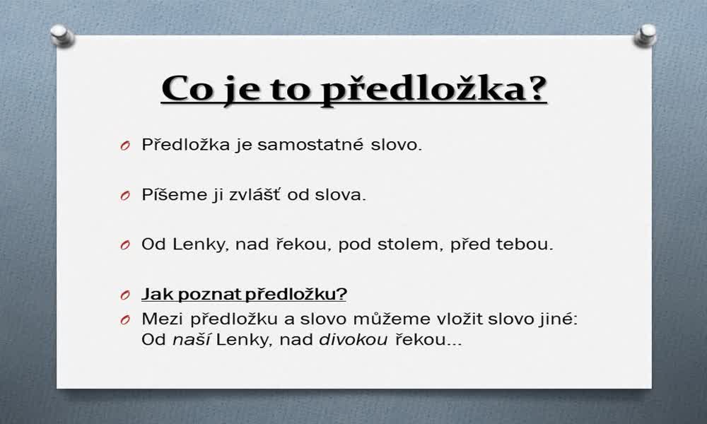 1. náhled výukového kurzu Předpony od-, nad-, pod- ,před- a tvarově stejné předložky