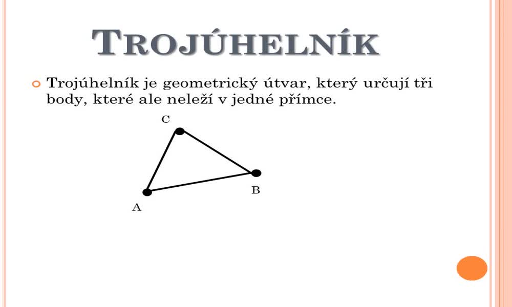 1. náhled výukového kurzu Vlastnosti trojúhelníku