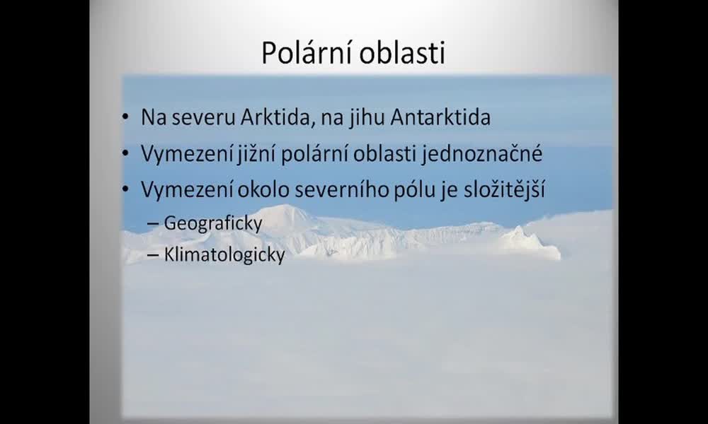 1. náhled výukového kurzu Polární oblasti