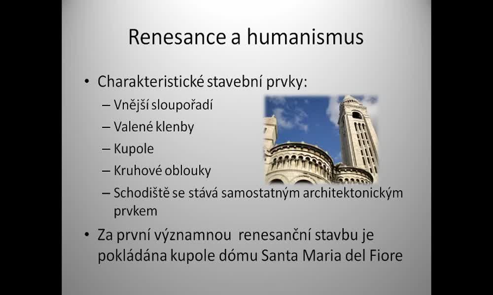5. náhled výukového kurzu Renesance a humanismus