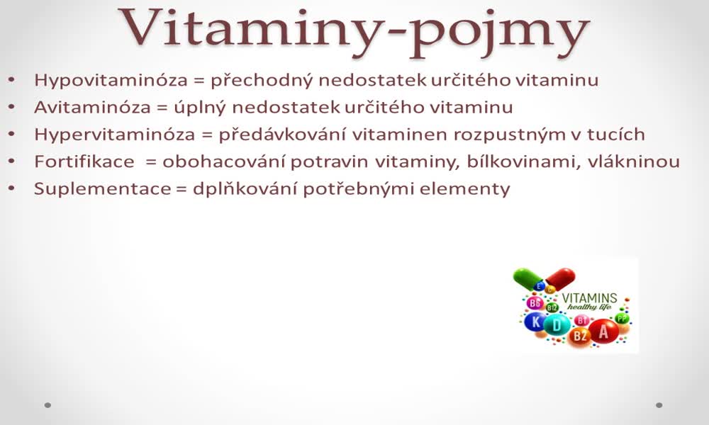 3. náhled výukového kurzu Vitaminy