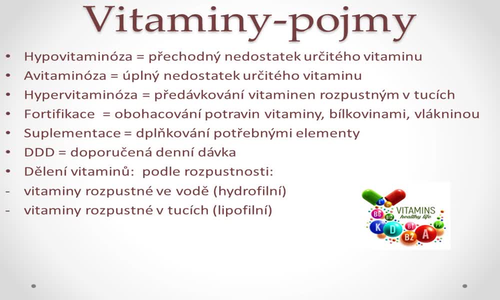 5. náhled výukového kurzu Vitaminy